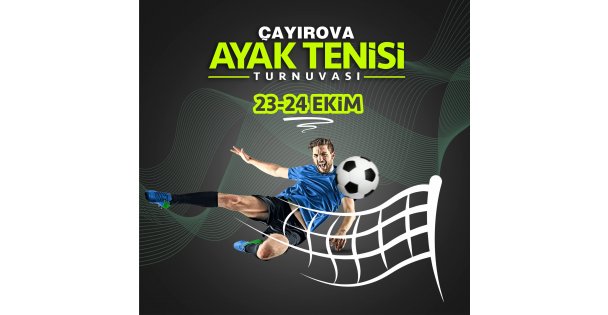 Çayırova'da Ayak Tenisi Turnuvası