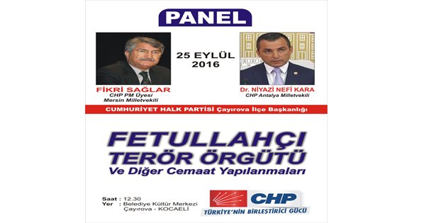 Çayırova'da FETÖ paneli!