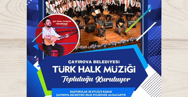 Çayırova'da Türk Halk Müziği Topluluğu Kuruluyor