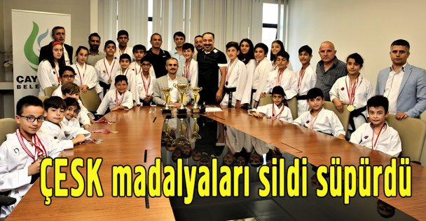 ÇESK madalyaları sildi süpürdü