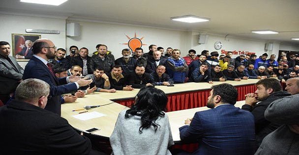 Ceyhan, işçilerle görüştü