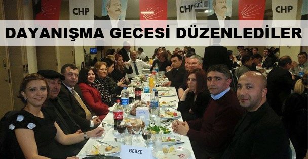 CHP dayanışma gecesi düzenledi