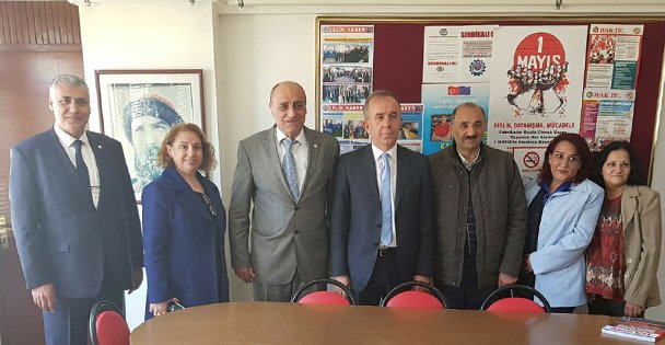 CHP Gebze'den sendika ziyaretleri