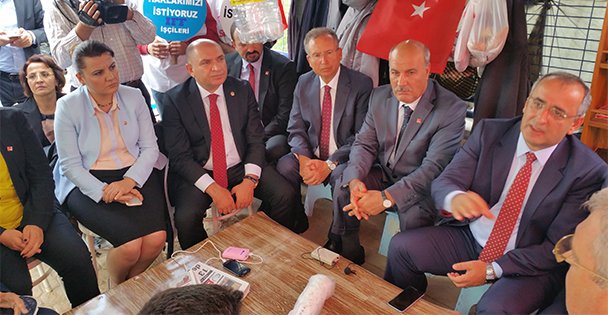 CHP'den işçilere destek