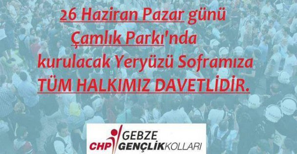 CHP'li gençlerden yeryüzü sofrası!