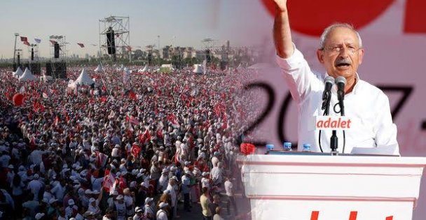 CHP'nin adalet mitingi