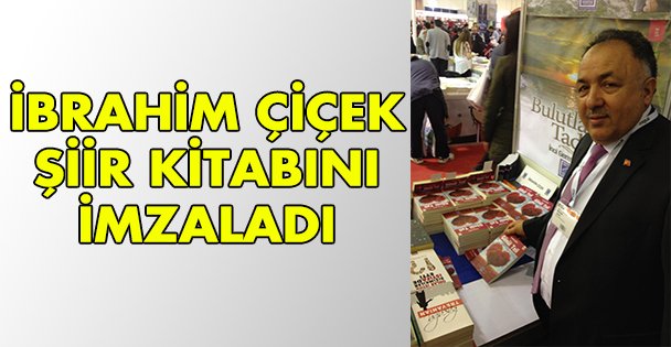 Çiçek, şiir kitabını imzaladı!