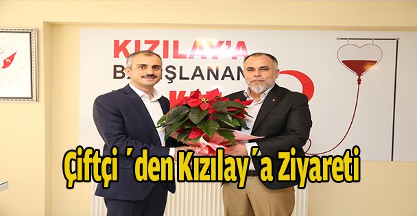 Çiftçi 'den Kızılay'a  ziyareti