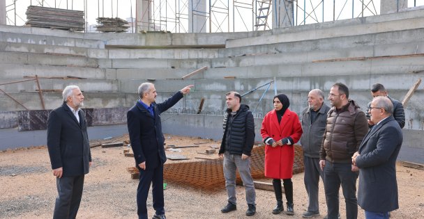 Çiftçi, Kapalı Spor Salonu Projesini İnceledi