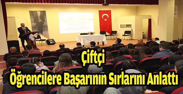 Çiftçi öğrencilere başarının sırlarını anlattı