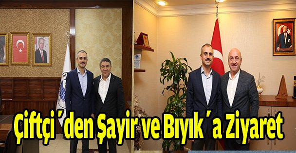 Çiftçi'den Şayir ve Bıyık'a ziyaret