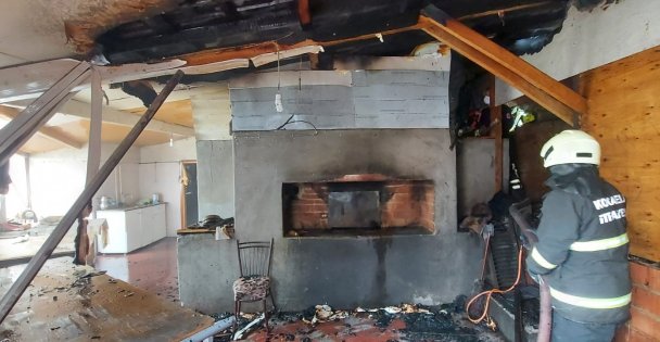 Çıkan Yangında Fırın Müştemilatı Hasar Gördü