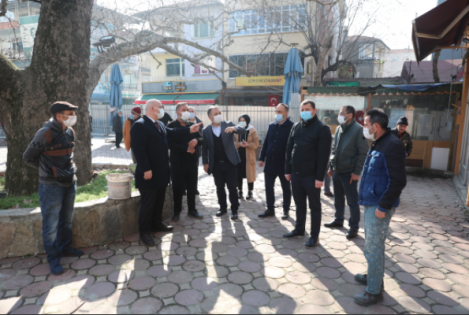 Çınarlatı Meydanı'nda Çalışmalar Başladı
