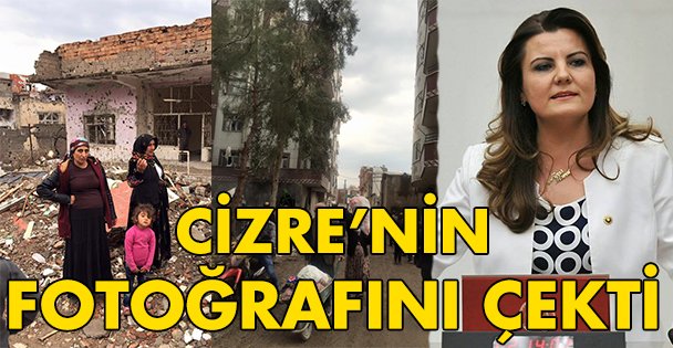 Cizre'nin fotoğrafını çekti!