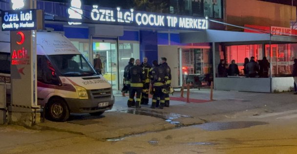 Çocuk tıp merkezinde korkutan yangın: Hastalar tahliye edildi