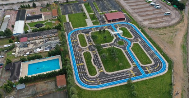 Çocuk Trafik Eğitim Parkı Tamamlandı