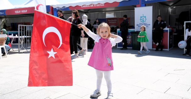 Çocuklar eğlenceye doydu