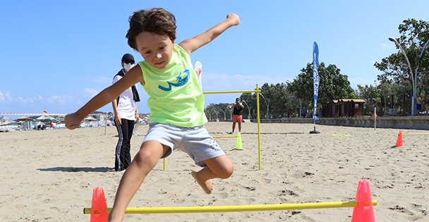 Çocuklara sporu sevdiren etkinlik