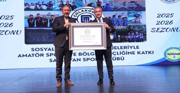Çolakoğlu Metalurji Spor Kulübü'ne KASKF'den başarı plaketi