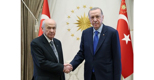 Cumhurbaşkanı Erdoğan, MHP Genel Başkanı Bahçeli İle Görüştü