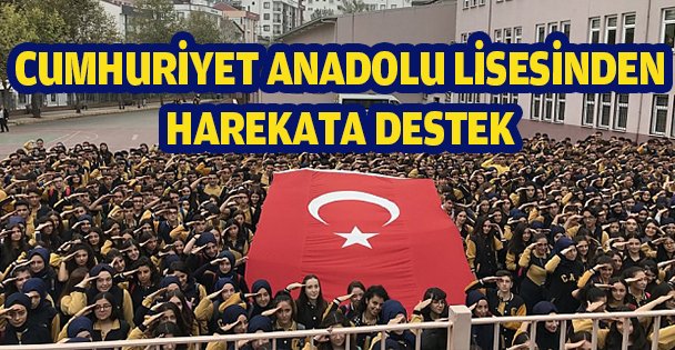 Cumhuriyet Anadolu Lisesinden harekâta destek!