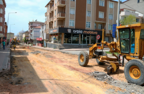 Darıca Battalgazi Caddesi'nde Üst Yapı Çalışması