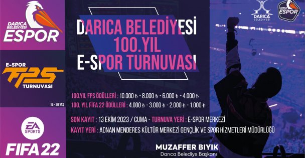 DARICA BELEDİYESİ'NDEN 100. YILA ÖZEL TURNUVA