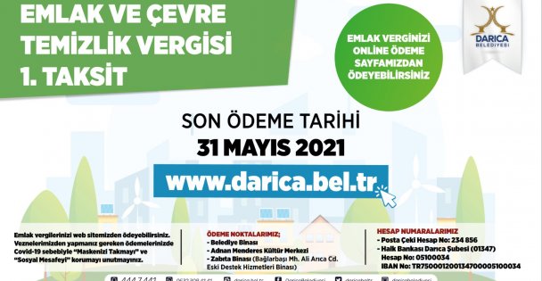 Darıca Belediyesi'nden Emlak Vergisi Uyarısı