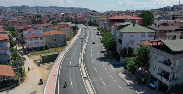 Darıca Cengiz Topel Caddesi'nde Yol Çizgileri Çizildi