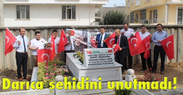 Darıca şehidini unutmadı!