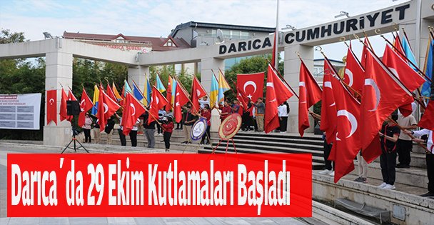 Darıca'da 29 Ekim kutlamaları başladı