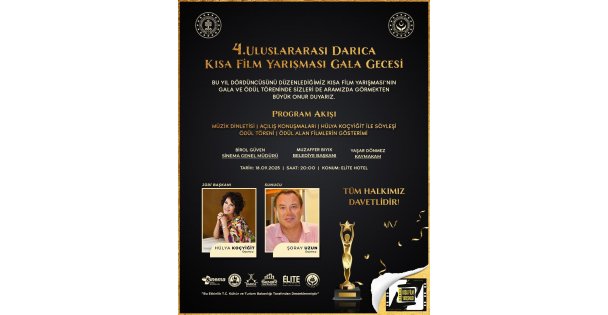 Darıcada 4. Uluslararası Kısa Film Yarışması ödülleri sahiplerini buluyor