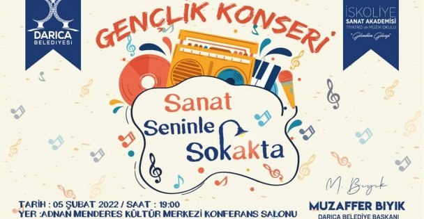 Darıca'da Gençlik Konseri Düzenlenecek