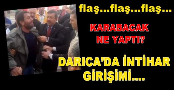 Darıca'da intihar girişimi!