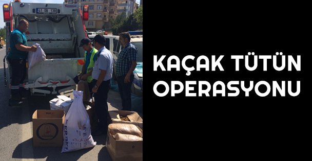 Darıca'da Kaçak Tütün Operasyonu