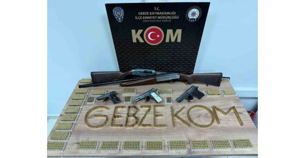 Darıca'da operasyon: Bin 513 fişek ele geçirildi