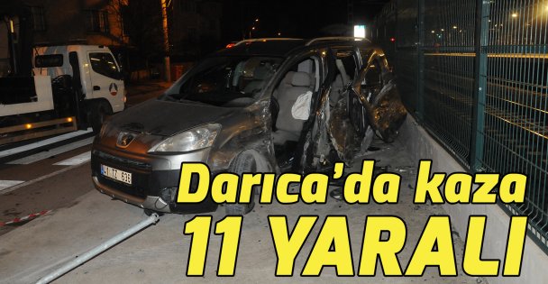 Darıca'da trafik kazası :11 Yaralı