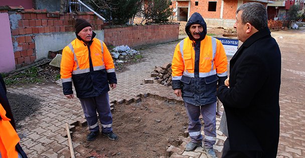 Darıca'da yol bakım ekipleri çalışıyor