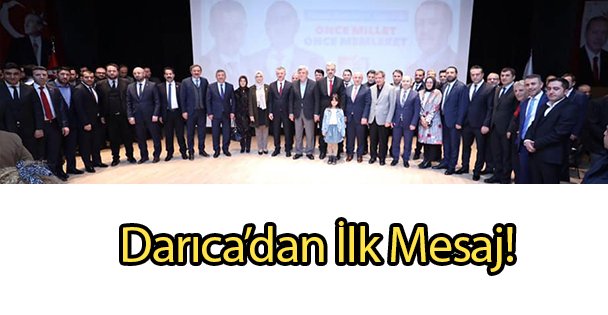 Darıca'dan İlk Mesaj!