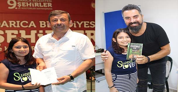 Darıca'lı Elifnur'un İlk Kitap Heyecanı