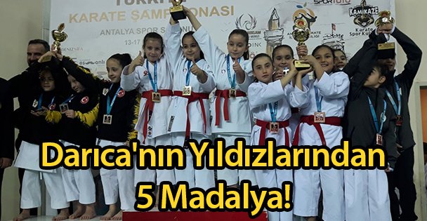Darıca'nın Yıldızlarından 5 Madalya!