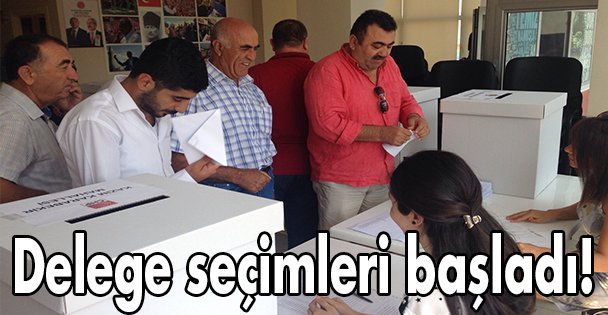 Delege seçimleri başladı!