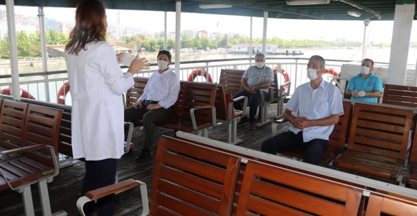 Deniz ulaşım personeline hijyen eğitimi verildi