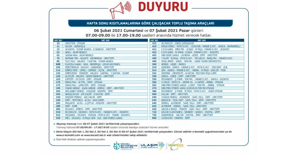 Deniz Ulaşımında Hafta Sonu Sefer Var