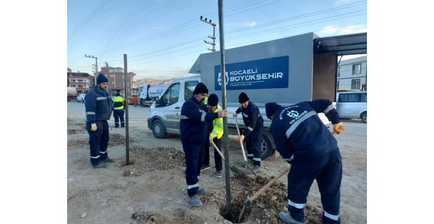 Depremzede çocuklar için oyun parkı yapılıyor