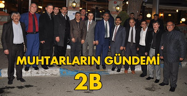 Dilovalı muhtarların gündemi 2B