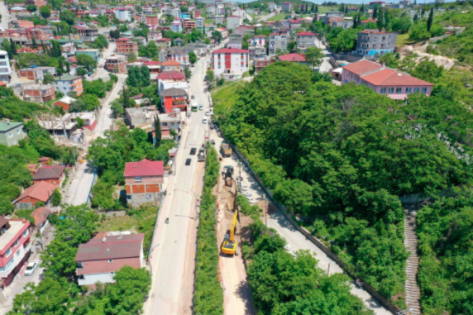 Dilovası Bağdat Caddesinde Altyapı Çalışması Devam Ediyor