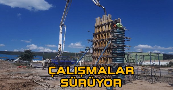 Dilovası Batı Kavşağında çalışmalar sürüyor