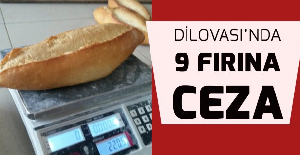 Dilovası'nda 9 fırına ceza