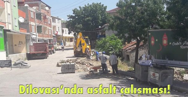 Dilovası'nda asfalt çalışması!